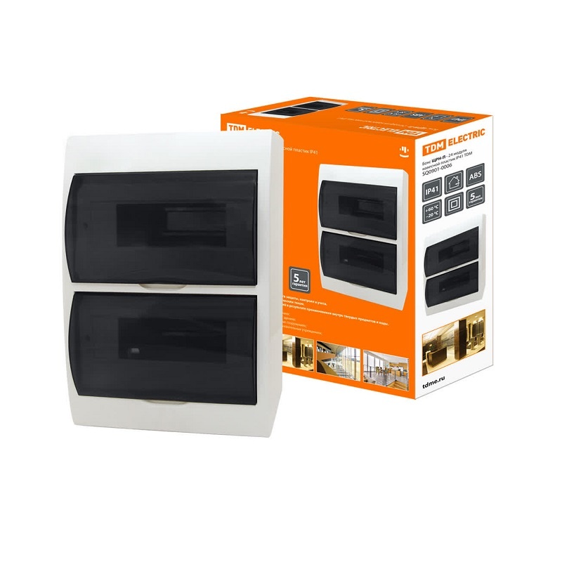 Щит распределительный навесной ЩРН-П-24, IP41, белый