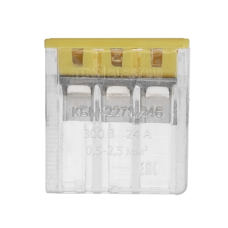 Клемма 2273-246 с пастой, 6 проводов 1,0-2,5 мм2 (90 шт.)