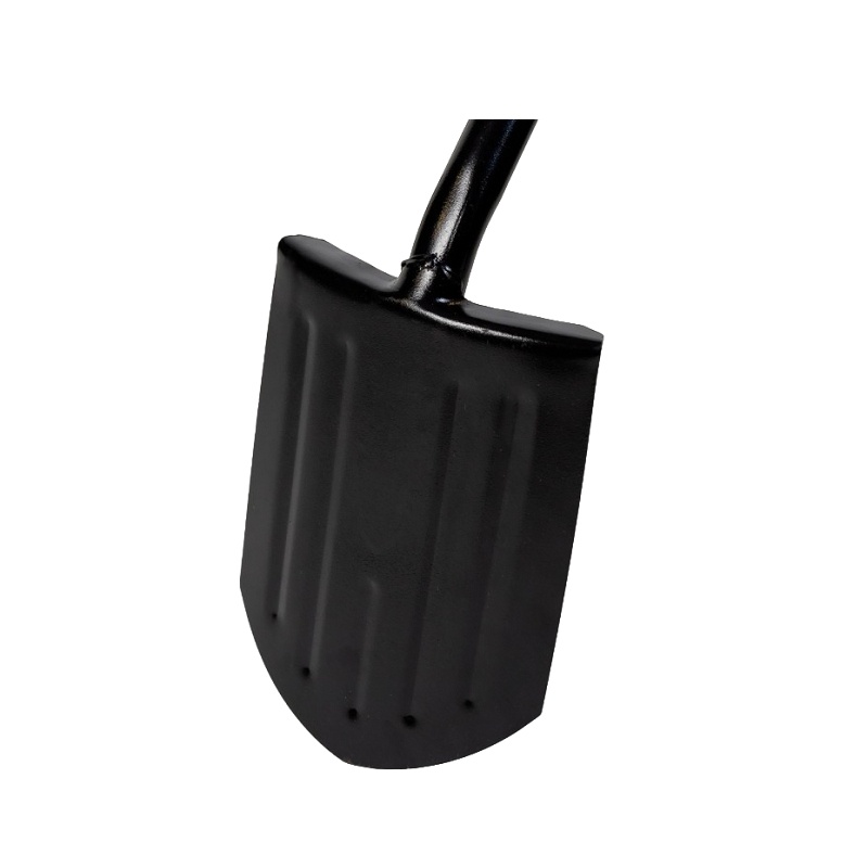 Лопата штыковая с металлическим черенком и V-ручкой