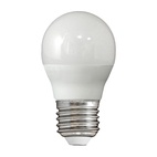 Лампа светодиодная LED E27, шар, 6Вт, 2700К, теплый свет