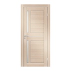 Полотно дверное Olovi Орегон, со стеклом, беленый дуб, б/п, б/ф (800х2000 мм)