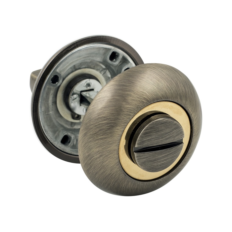 Завертка WC дверная SCHLOSS 82001 бронза 50 мм (5/100)