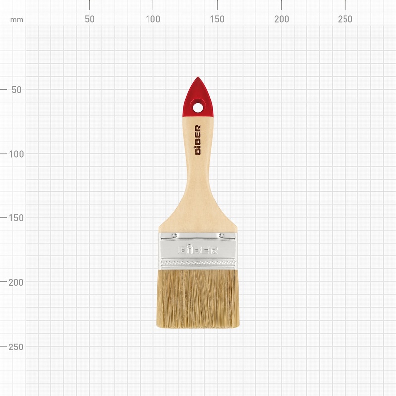 Кисть флейцевая Biber 31114 Эконом 63 мм