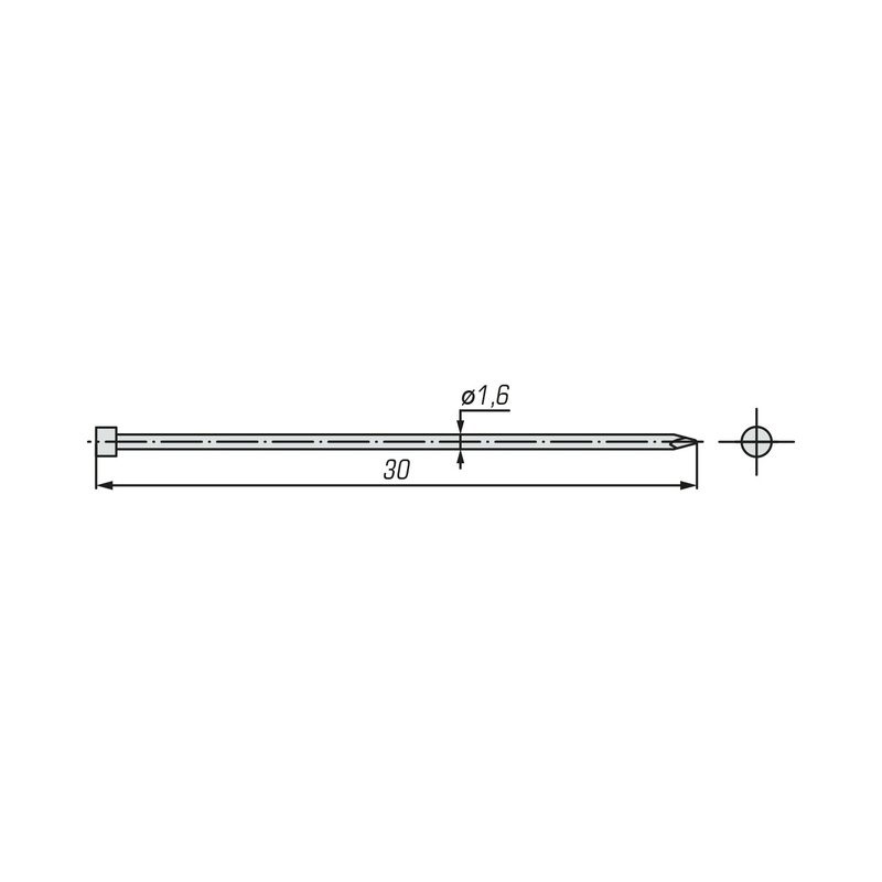 Гвоздь финишный SWFS DIN1152 1,6х30 (300 г)