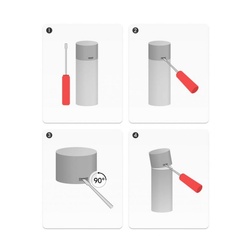 Эмаль аэрозольная Kudo KU-1014 RAL 3015 универсальная розовая (0,52 л)