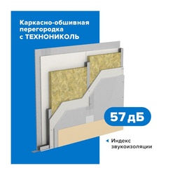 Утеплитель Технониколь Техноакустик 1200х600х50 мм, 8 шт