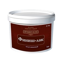 Лак Оптимист D702 Финиш-лак полуглянцевый бесцветный (1 кг)
