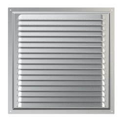 Решетка Era МЦ 300х300 мм, с москитной сеткой, металл оцинк.