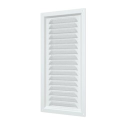 Решетка Era МЭ 150х300 мм, с москит. сеткой, металл белая